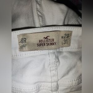 White Hollister Super Skinny Jeans size 9R